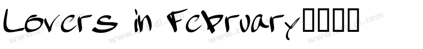 Lovers in February字体转换